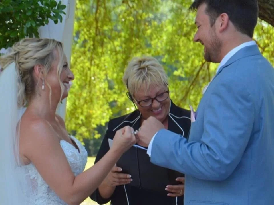 Wedding ceremony in Altamonte Springs, Florida officiated by Katherine Imundi