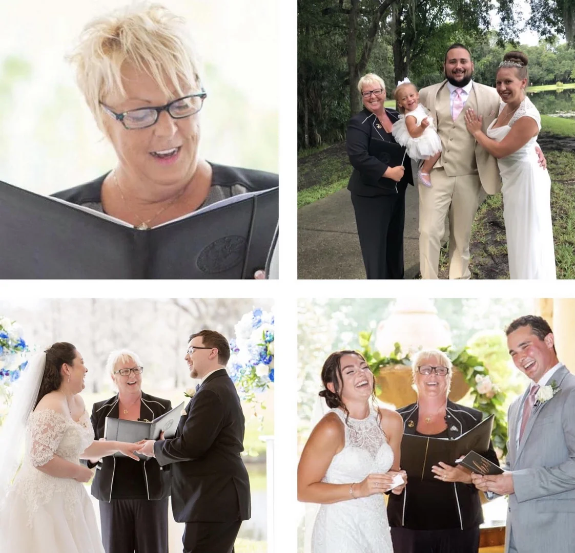 Lakefront wedding ceremony in Mount Dora, Florida