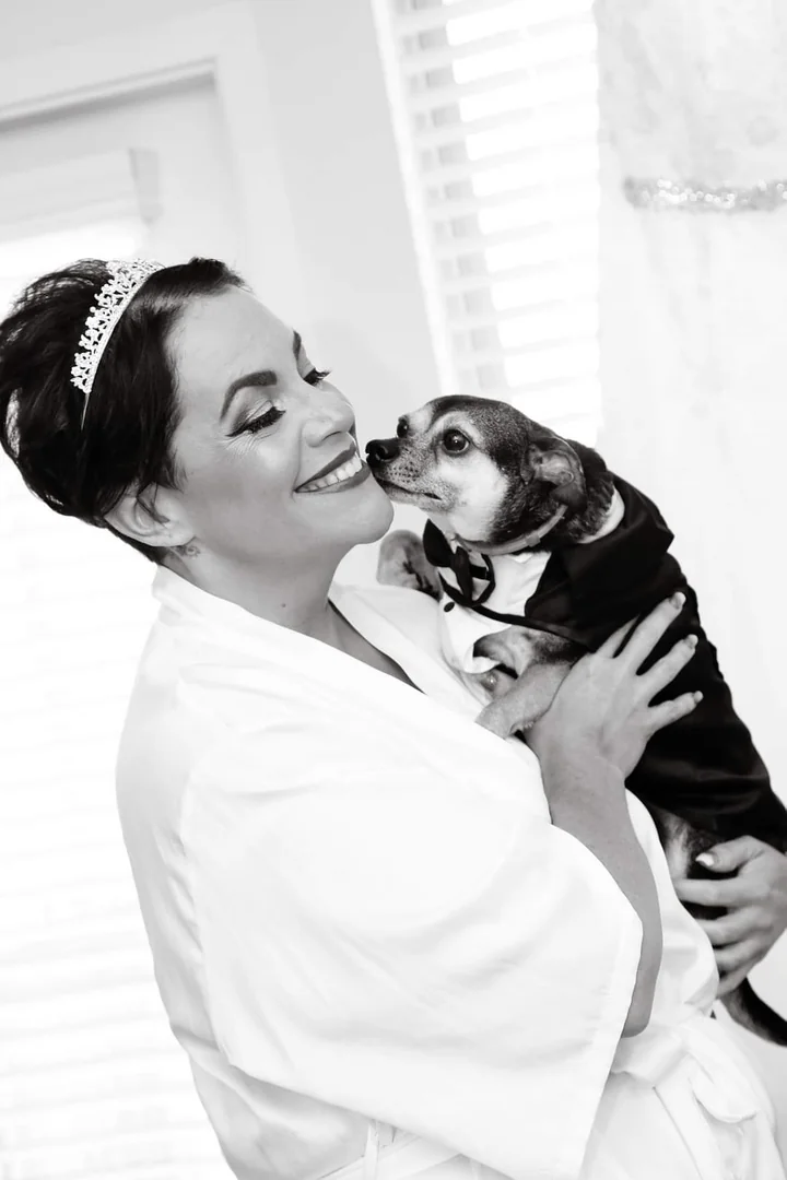 Wedding ceremony with pet